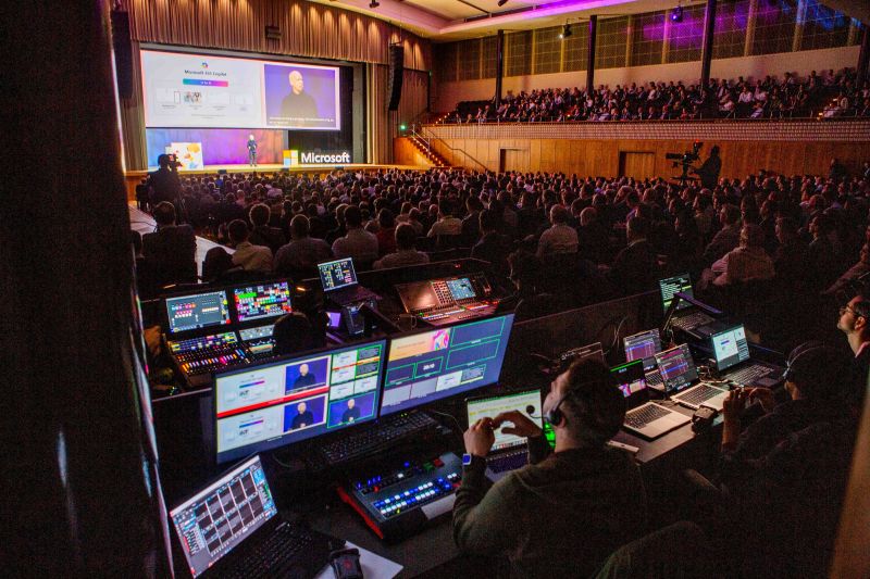 Microsoft AI Tour conference hall in Zurich