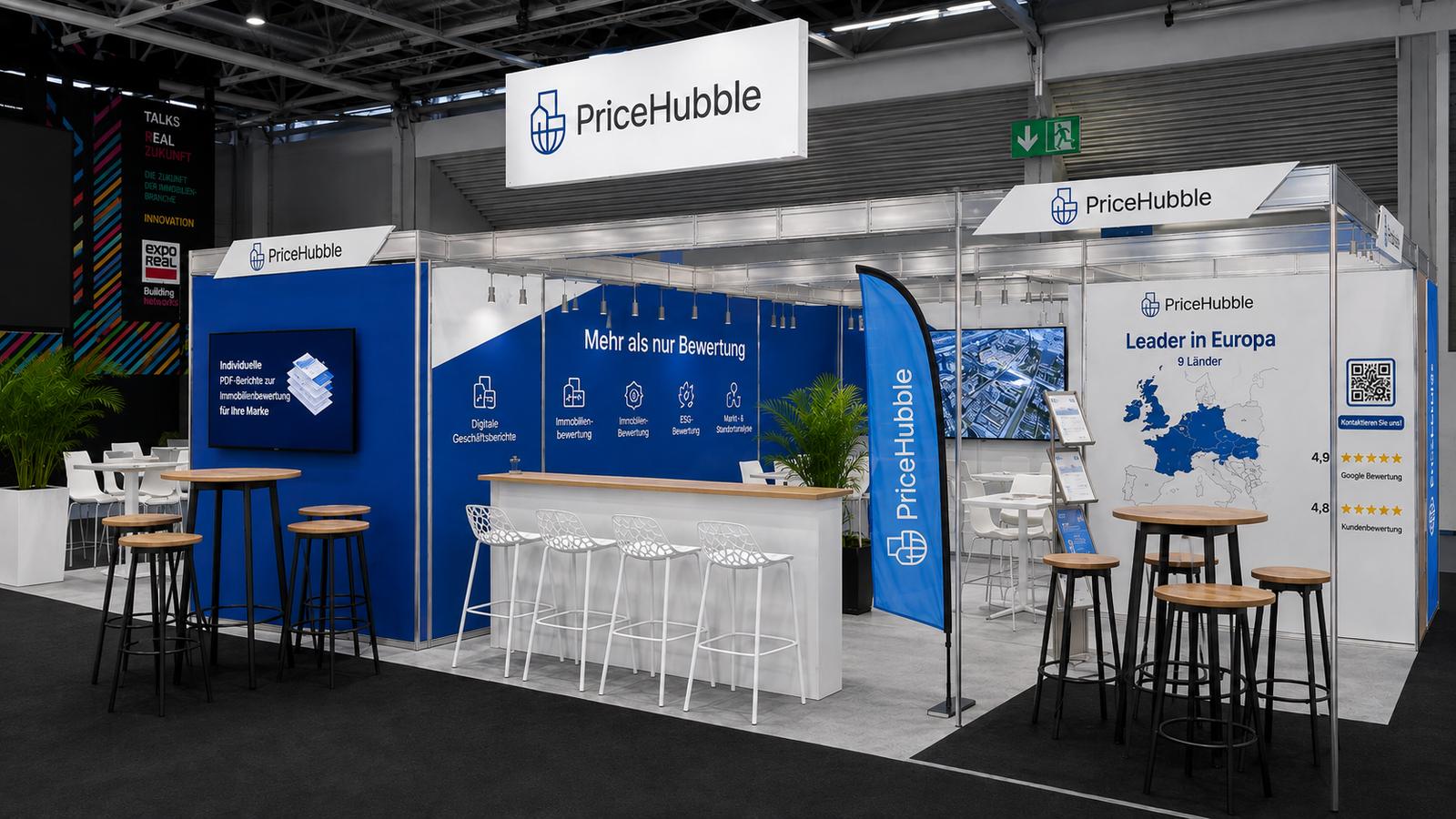 PriceHubble trade show booth at EXPO REAL Munich